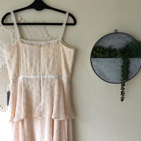 Gal Meets Glam Florence tiered chiffon dot dress - Picture 6 of 8